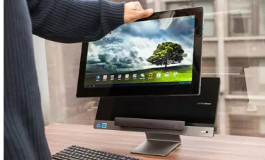 بررسی کامپیوتر بدون کیس ASUS Transformer All in One P1801: زیبا و چندکاره