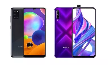 مقایسه هوآوی آنر 9x با گلکسی A31 سامسونگ
