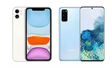 مقایسه گلکسی S20 با آیفون 11 اپل
