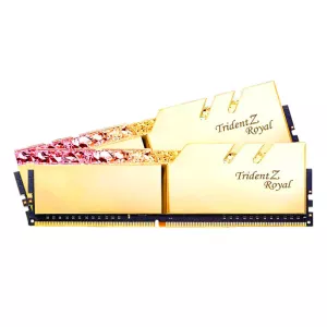 رم کامپیوتر Trident Z Royal Gold جی اسکیل دو کاناله 16GB فرکانس 4000MHz