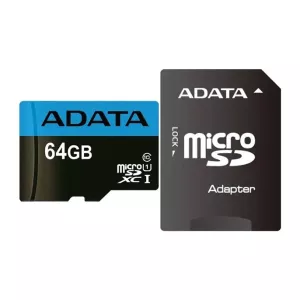 کارت حافظه microSDHC Premier V10 ای دیتا کلاس 10 استاندارد UHS-I سرعت 80MBps ظرفیت 64GB