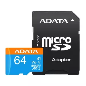 کارت حافظه MicroSDXC Premier V10 ای دیتا کلاس 10 استاندارد UHS-I سرعت 100MBps ظرفیت 64GB