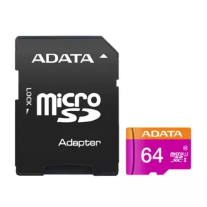 کارت حافظه MicroSDXC U1 R80W10 کلاس 10 استاندارد UHS-I ظرفیت 64 گیگابایت همراه آداپتور