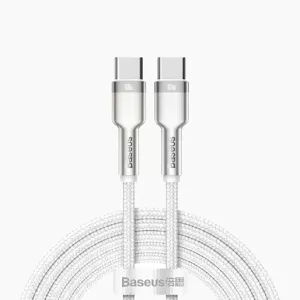 کابل Cafule Series Metal Type-C to Type-C توان 100 وات طول 2 متر