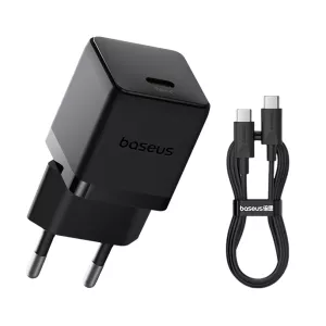 شارژر دیواری Palm بیسوس مدل 20 وات به همراه کابل یک متری USB-C توان 60 وات