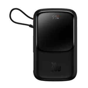 پاوربانک Qpow Pro Digital Display باسئوس 10000 میلی آمپر ساعت 20 وات