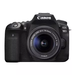 دوربین حرفه ای EOS 90D کانن با لنز 18-55 IS STM
