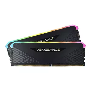 رم کامپیوتر Vengeance RGB RS کورسیر دوکاناله 64GB فرکانس 3600MHz