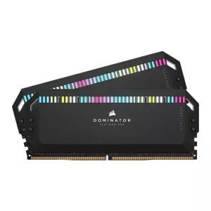 رم کامپیوتر Dominator Platinum RGB DDR5 کورسیر 64GB دوکاناله CL40 فرکانس 5200MHz