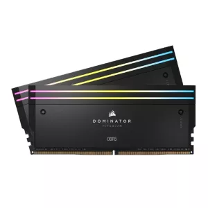 رم کامپیوتر Dominator Titanium RGB DDR5 کورسیر دو کاناله 96GB فرکانس 6600MHz