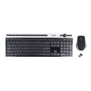 کیبورد و ماوس بی سیم گرین مدل GKM-505W