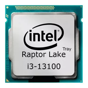 پردازنده 13100 اینتل i3 سری Raptor Lake بدون جعبه