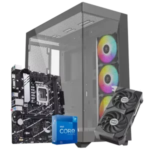 کیس اسمبل شده LogiKey LK-C540B-i7(12700K)-32GB-2TB+250SSD-O8G