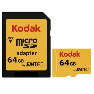 کارت حافظه microSDXC امتک کداک کلاس 10 استاندارد UHS-I U1 سرعت 85MBps 580X به همراه آداپتور SD ظرفیت 64 گیگابایت