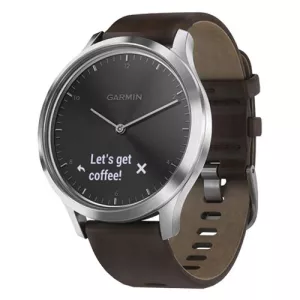 ساعت مچی هوشمند گارمین VIVOMOVE HR SILVER LEATHER BAND