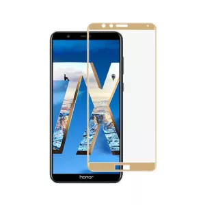محافظ صفحه نمایش شیشه‌ای Tempered تمام چسب مناسب گوشی موبایل هواوی Honor 7X