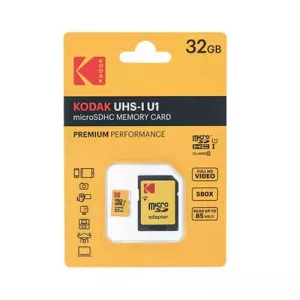 کارت حافظه MicroSDHC کداک کلاس 10 استاندارد UHS-I سرعت 85MBps ظرفیت 32 گیگابایت همراه با آداپتور SD