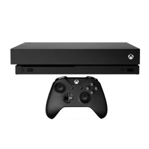 کنسول بازی مایکروسافت مدل Xbox One X ظرفیت 1 ترابایت به همراه دو دسته سیاه و سفید