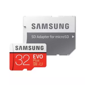 کارت حافظه microSDXC سامسونگ EVO Plus ظرفیت 32 گیگابایت به همراه آداپتور SD